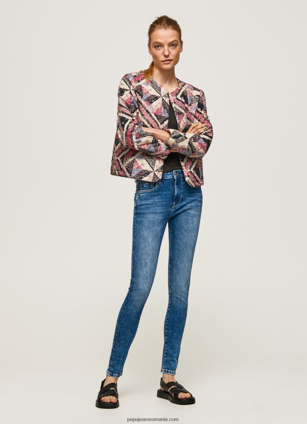 blugi regent skinny cu talie înaltă femei Pepe Jeans denim 6Z0R4646 - imagine 1