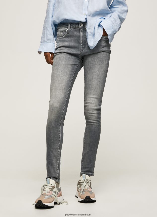 blugi regent skinny cu talie înaltă femei Pepe Jeans denim 6Z0R4647 - imagine 2