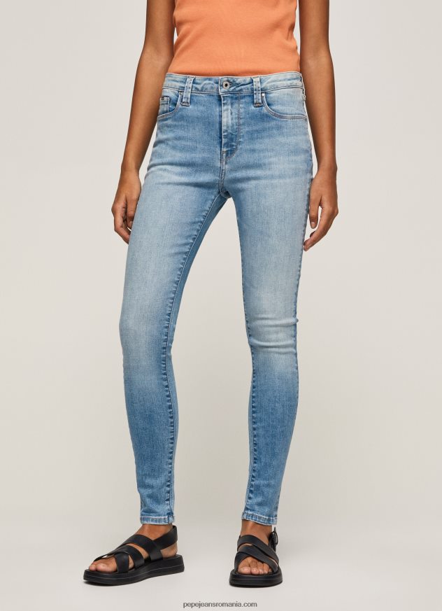 blugi regent skinny cu talie înaltă femei Pepe Jeans denim 6Z0R4652 - imagine 2