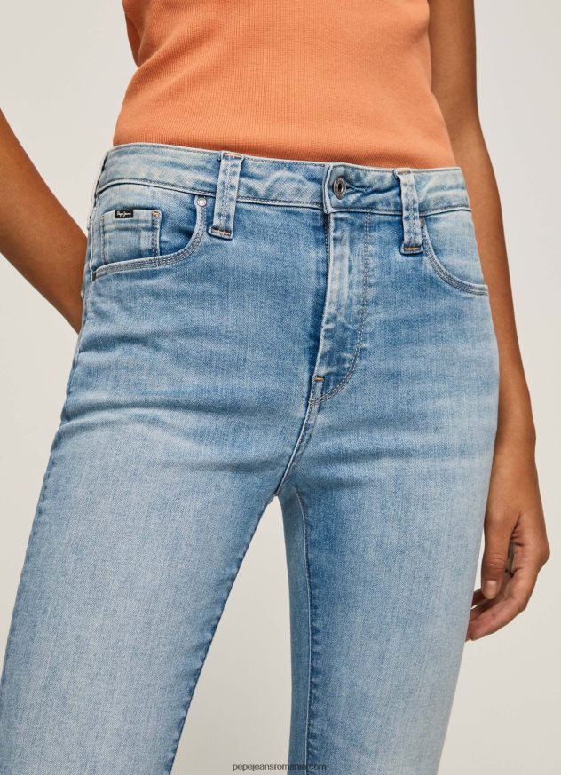 blugi regent skinny cu talie înaltă femei Pepe Jeans denim 6Z0R4652 - imagine 3