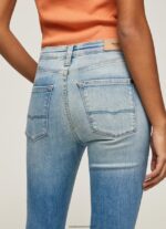 blugi regent skinny cu talie înaltă femei Pepe Jeans denim 6Z0R4652 - imagine 4