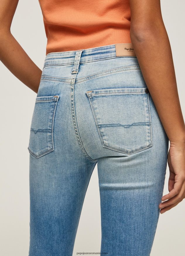 blugi regent skinny cu talie înaltă femei Pepe Jeans denim 6Z0R4652 - imagine 4