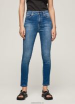 blugi skinny cu talie înaltă dion femei Pepe Jeans denim 6Z0R4641 - imagine 2