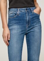 blugi skinny cu talie înaltă dion femei Pepe Jeans denim 6Z0R4641 - imagine 3