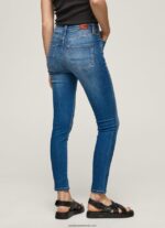 blugi skinny cu talie înaltă dion femei Pepe Jeans denim 6Z0R4641 - imagine 4