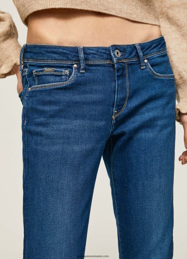 blugi skinny cu talie medie lola femei Pepe Jeans denim 6Z0R4639 - imagine 3