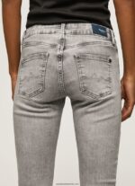 blugi skinny pixie cu talie medie femei Pepe Jeans denim 6Z0R4643 - imagine 5