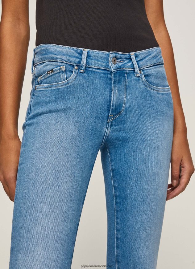 blugi skinny pixie cu talie medie femei Pepe Jeans denim 6Z0R4651 - imagine 3