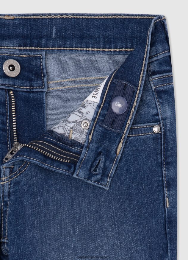 blugi skinny pixlette cu talie medie fată Pepe Jeans denim 6Z0R461361 - imagine 3
