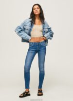 blugi skinny soho cu talie medie femei Pepe Jeans denim 6Z0R4648
