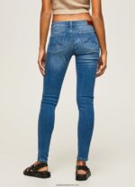 blugi skinny soho cu talie medie femei Pepe Jeans denim 6Z0R4648 - imagine 4