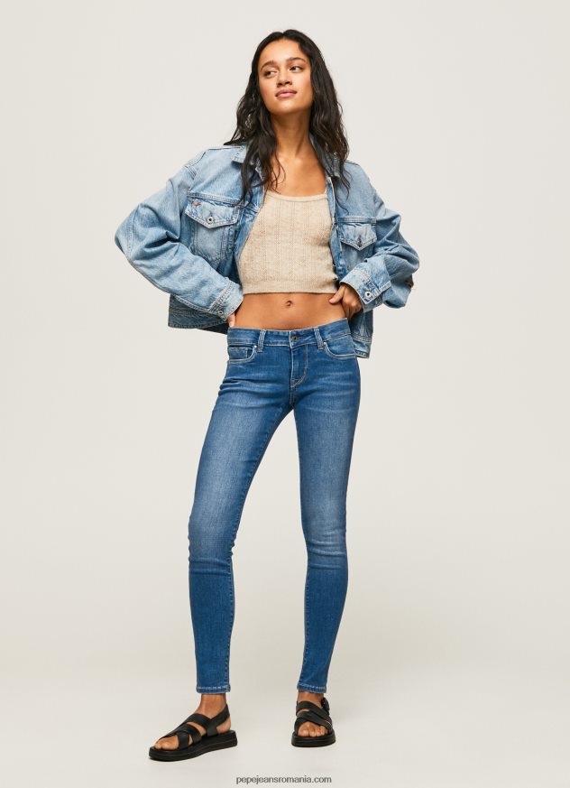 blugi skinny soho cu talie medie femei Pepe Jeans denim 6Z0R4648 - imagine 1