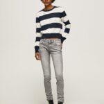 blugi skinny soho cu talie medie femei Pepe Jeans denim 6Z0R4649