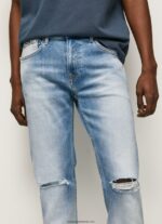 blugi slim fit hatch obișnuiți bărbați Pepe Jeans denim 6Z0R46796 - imagine 3