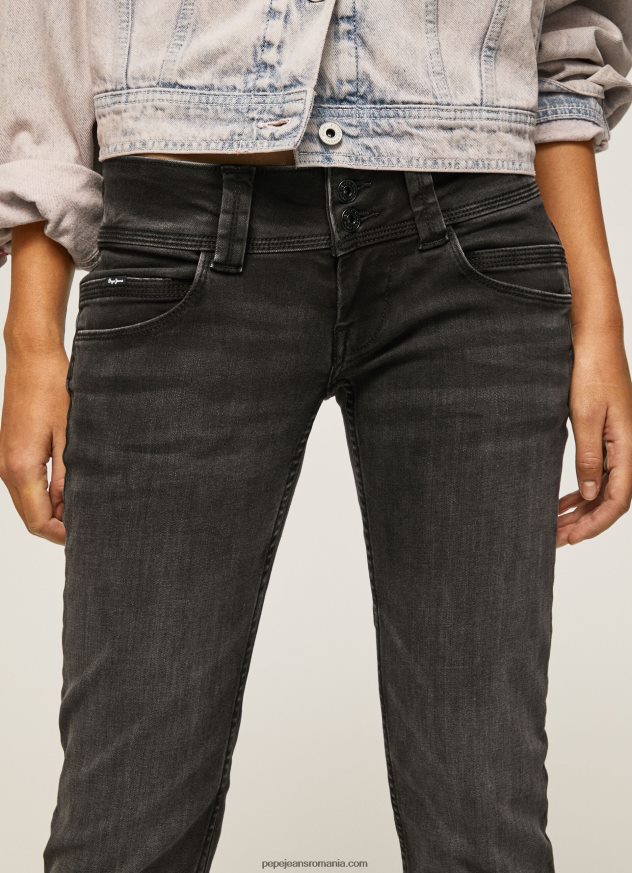 blugi venus cu talie joasa cu ajustare regulata femei Pepe Jeans denim 6Z0R4615 - imagine 3
