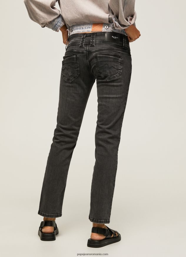 blugi venus cu talie joasa cu ajustare regulata femei Pepe Jeans denim 6Z0R4615 - imagine 4
