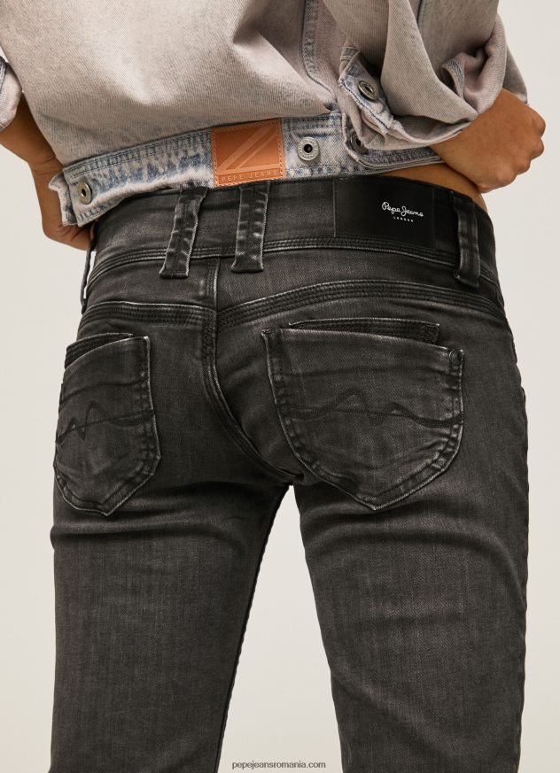 blugi venus cu talie joasa cu ajustare regulata femei Pepe Jeans denim 6Z0R4615 - imagine 5
