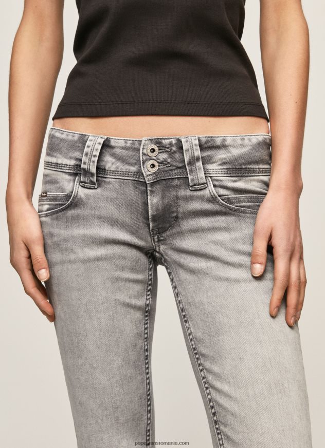 blugi venus cu talie joasa cu ajustare regulata femei Pepe Jeans denim 6Z0R4628 - imagine 3