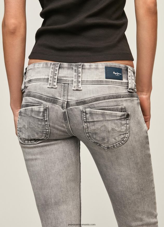 blugi venus cu talie joasa cu ajustare regulata femei Pepe Jeans denim 6Z0R4628 - imagine 4
