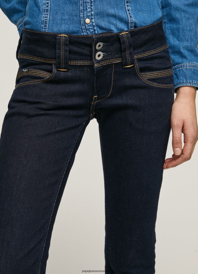 blugi Venus cu talie joasă, drepte femei Pepe Jeans denim 6Z0R4637 - imagine 3