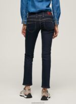 blugi Venus cu talie joasă, drepte femei Pepe Jeans denim 6Z0R4637 - imagine 4