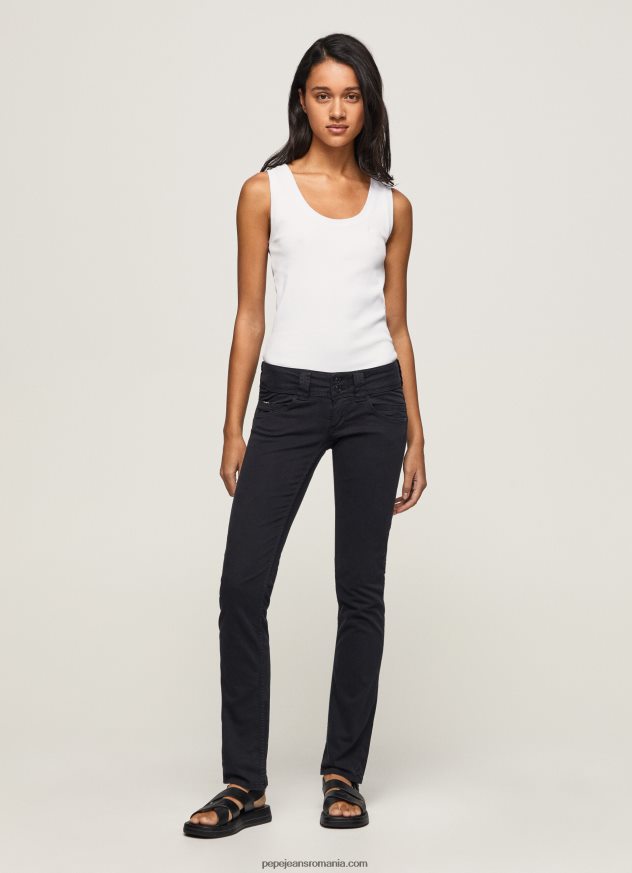 blugi_venus_venus_cu_talie_joasa_drepte_femei_pepe_jeans_negru_6z0r46298.jpg blugi venus venus cu talie joasă, drepte femei Pepe Jeans negru 6Z0R46298 - imagine 1