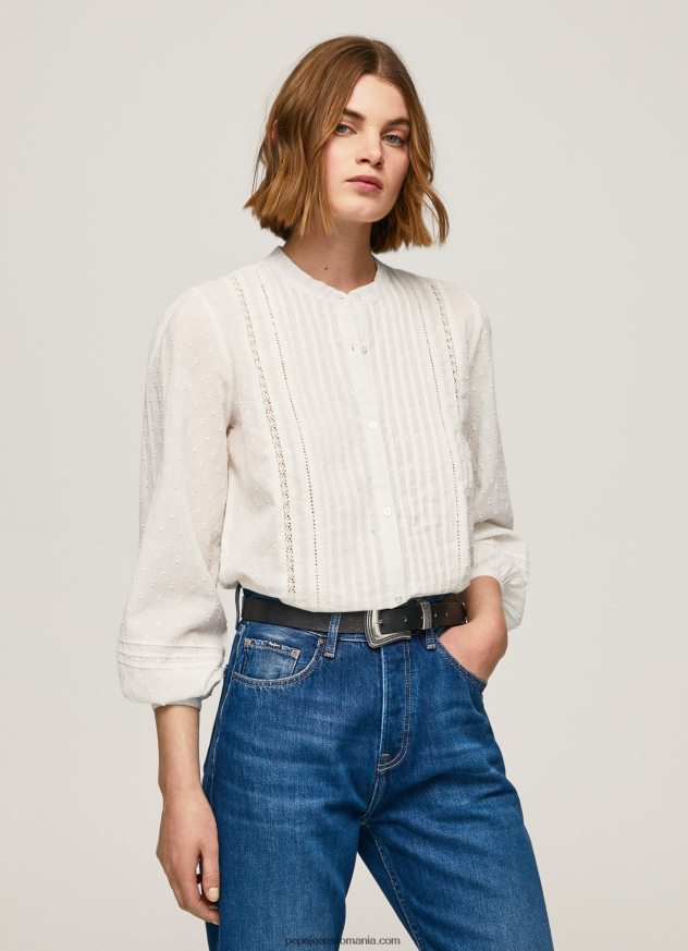 bluza_dobby_din_bumbac_brodat_femei_pepe_jeans_alb_6z0r46343.jpg bluză dobby din bumbac brodat femei Pepe Jeans alb 6Z0R46343 - imagine 1