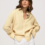 cămașă cu formă normală cu imprimeu în dungi femei Pepe Jeans strălucire 6Z0R46347