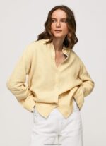 cămașă cu formă normală cu imprimeu în dungi femei Pepe Jeans strălucire 6Z0R46347