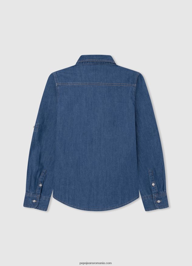 cămașă din denim cu ajustare normală portez băiat Pepe Jeans denim 6Z0R461660 - imagine 2
