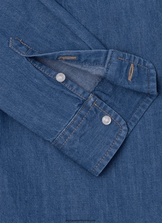 cămașă din denim cu ajustare normală portez băiat Pepe Jeans denim 6Z0R461660 - imagine 3