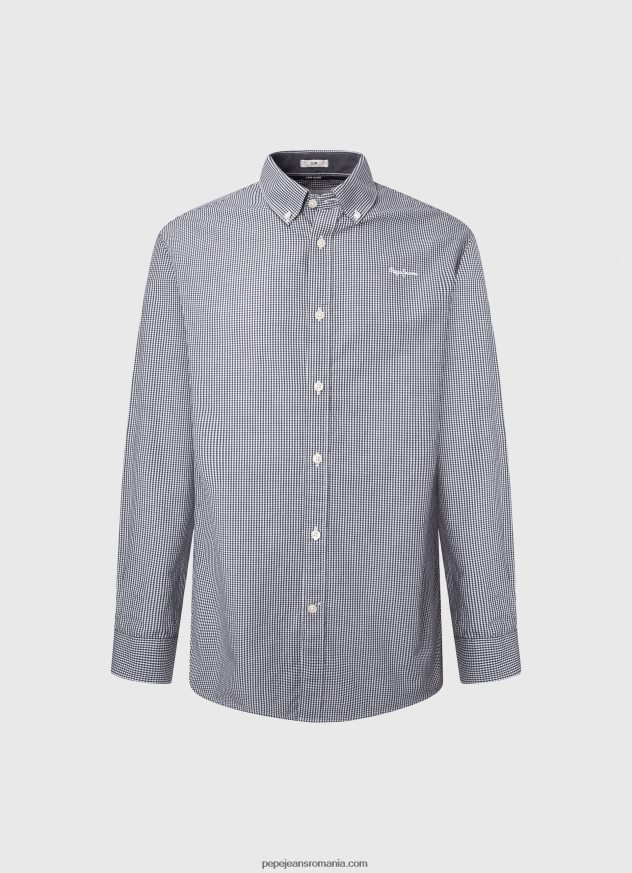 cămașă din poplin în carouri lamar bărbați Pepe Jeans jarman 6Z0R461046 - imagine 5