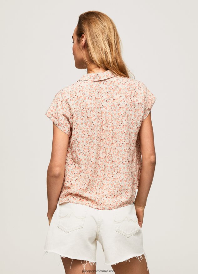 cămașă florală cu mânecă scurtă femei Pepe Jeans multi 6Z0R46356 - imagine 4