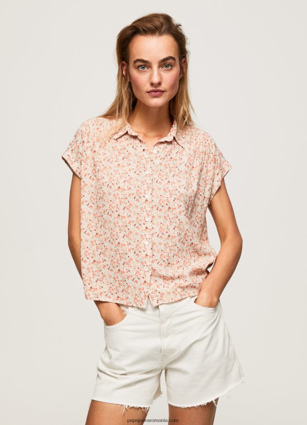 cămașă florală cu mânecă scurtă femei Pepe Jeans multi 6Z0R46356 - imagine 1