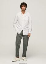 cămașă Parker cu mâneci lungi bărbați Pepe Jeans alb 6Z0R461073 - imagine 2