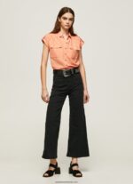 cămașă utilitare cu mâneci scurte femei Pepe Jeans piersică 6Z0R46340