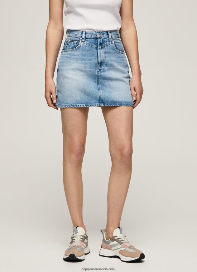 fusta din denim cu potrivire regulata femei Pepe Jeans denim 6Z0R46479 - imagine 2