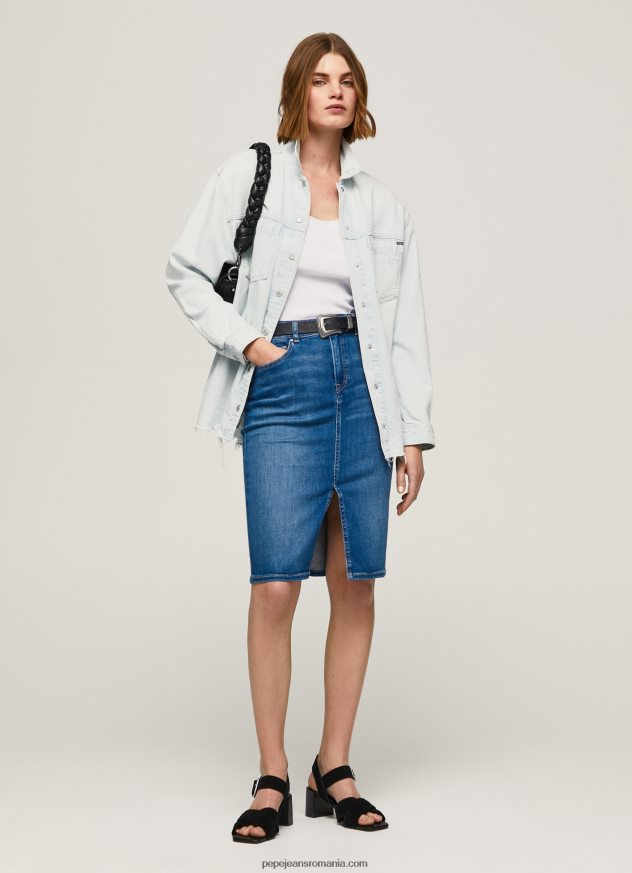 fusta_din_denim_cu_potrivire_regulata_femei_pepe_jeans_denim_6z0r46485.jpg fusta din denim cu potrivire regulata femei Pepe Jeans denim 6Z0R46485 - imagine 1