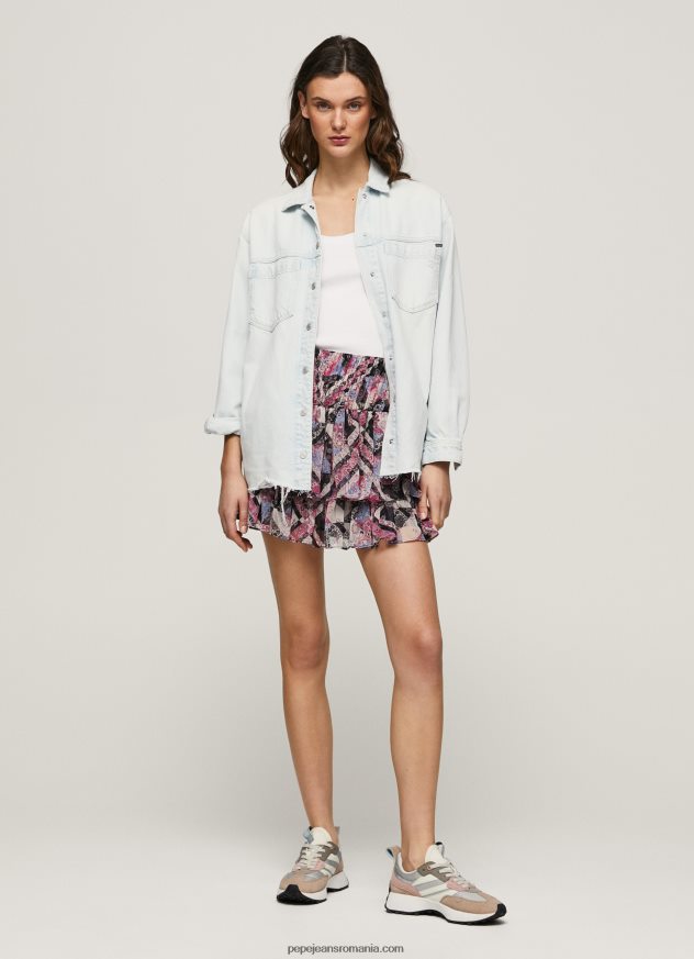 fusta_fluida_cu_volane_femei_pepe_jeans_multi_6z0r46494.jpg fusta fluida cu volane femei Pepe Jeans multi 6Z0R46494 - imagine 1