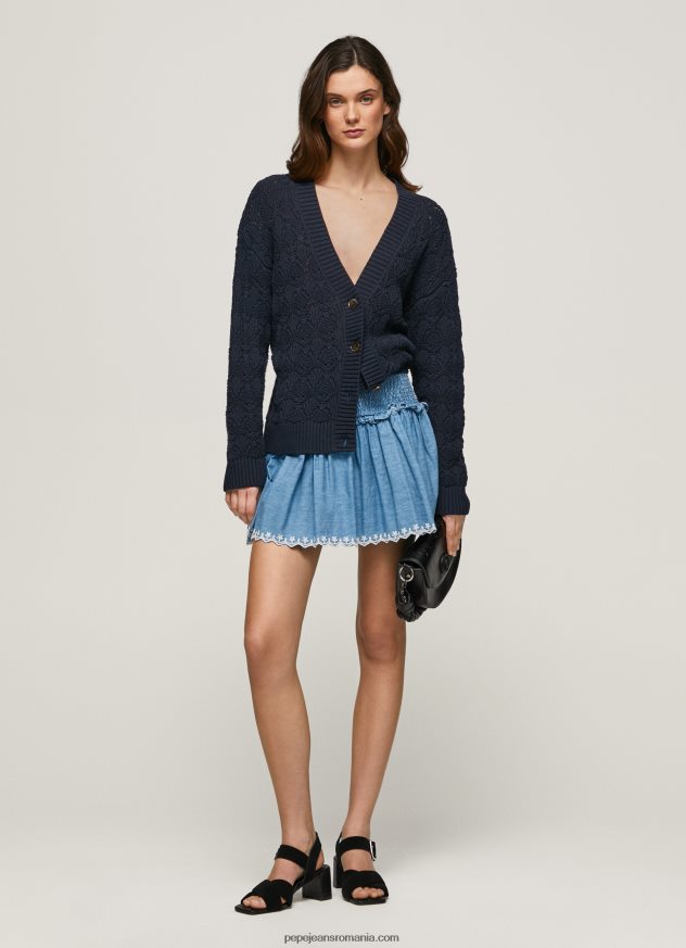 fusta_mini_din_denim_brodata_femei_pepe_jeans_albastru_6z0r46504.jpg fusta mini din denim brodata femei Pepe Jeans albastru 6Z0R46504 - imagine 1