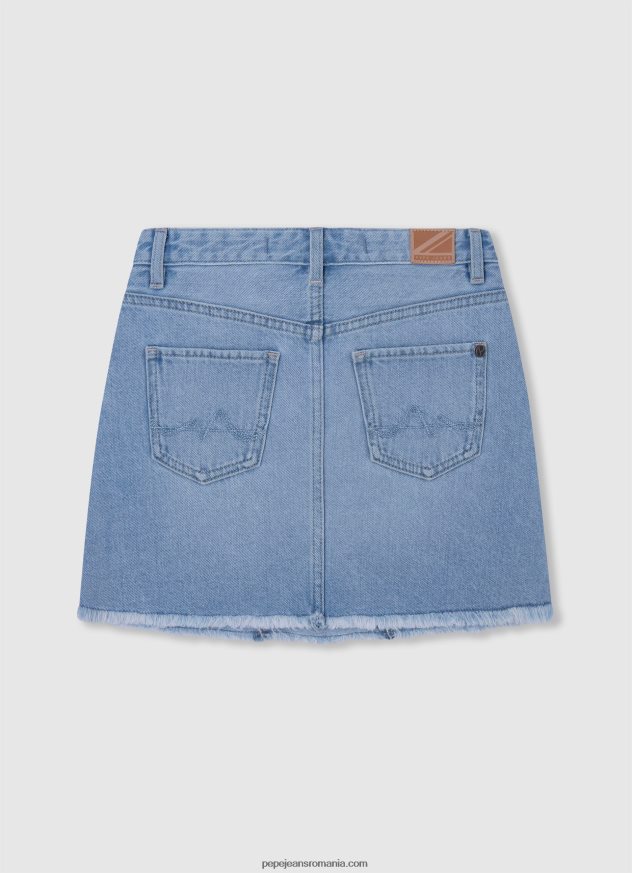 fusta mini din denim de bumbac fată Pepe Jeans denim 6Z0R461378 - imagine 2