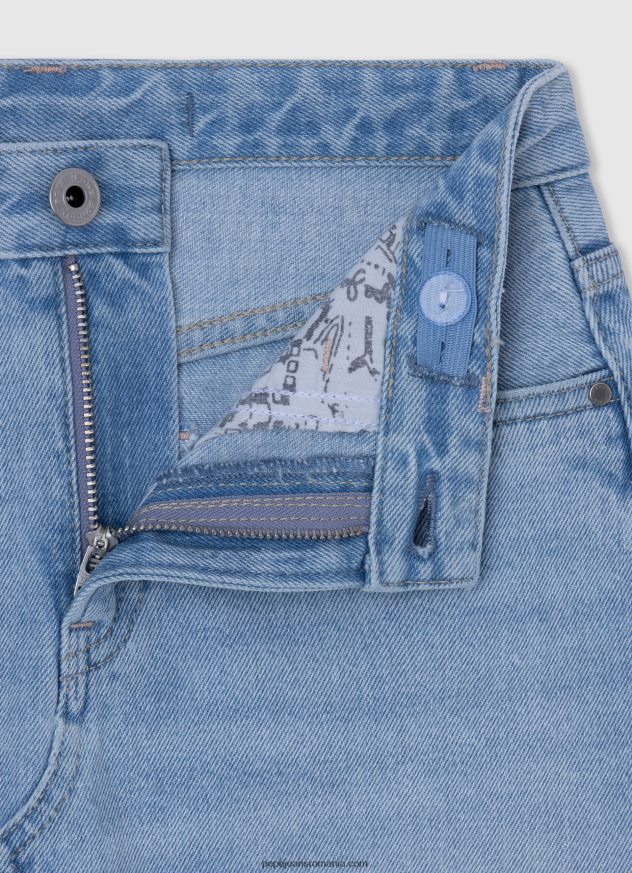 fusta mini din denim de bumbac fată Pepe Jeans denim 6Z0R461378 - imagine 3