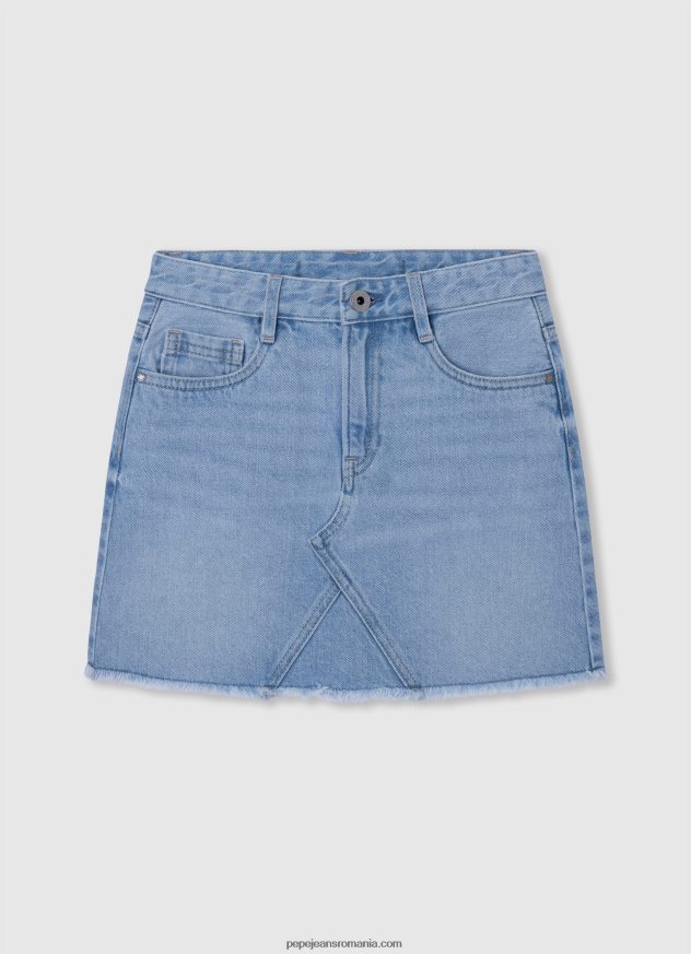 fusta mini din denim de bumbac fată Pepe Jeans denim 6Z0R461378 - imagine 1