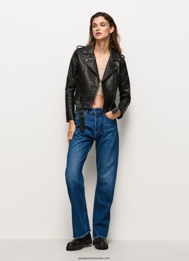 geaca_biker_cu_umeri_epalules_femei_pepe_jeans_negru_6z0r46116.jpg geacă biker cu umeri epalules femei Pepe Jeans negru 6Z0R46116 - imagine 1