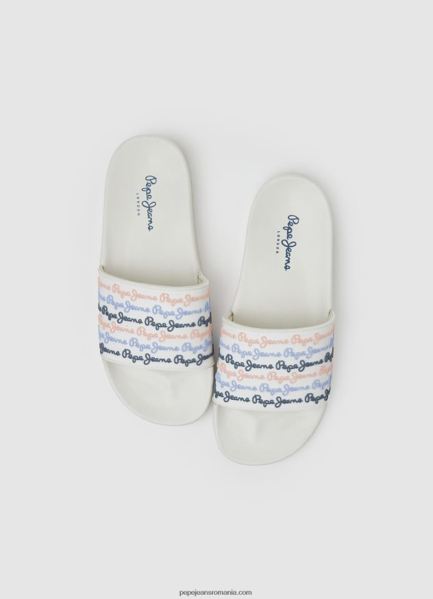 glisor set șlapi de plajă femei Pepe Jeans aproape alb 6Z0R46691 - imagine 2