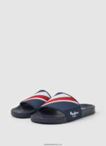 glisor textura șlapi de plajă bărbați Pepe Jeans marina 6Z0R461264 - imagine 3