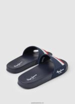 glisor textura șlapi de plajă bărbați Pepe Jeans marina 6Z0R461264 - imagine 4
