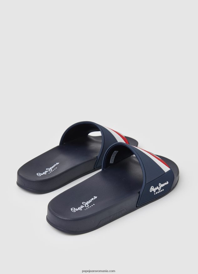 glisor textura șlapi de plajă bărbați Pepe Jeans marina 6Z0R461264 - imagine 4