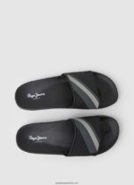 glisor textura șlapi de plajă bărbați Pepe Jeans negru 6Z0R461263 - imagine 2
