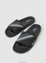 glisor textura șlapi de plajă bărbați Pepe Jeans negru 6Z0R461263 - imagine 3